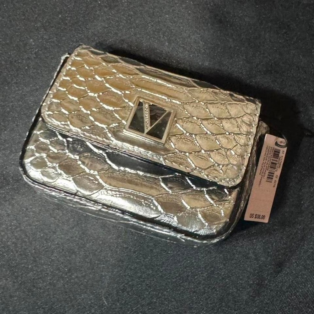 Silver Victoria's Secret mini‎ wallet NWT